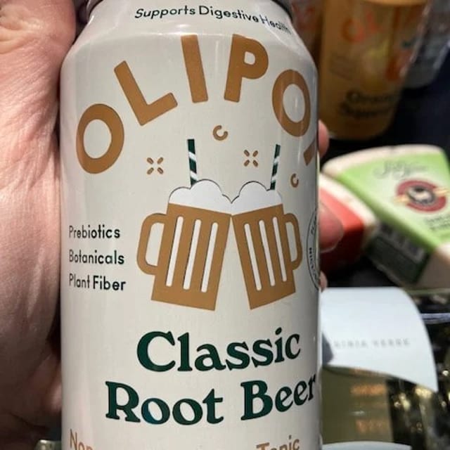 Olipop Root Beer.