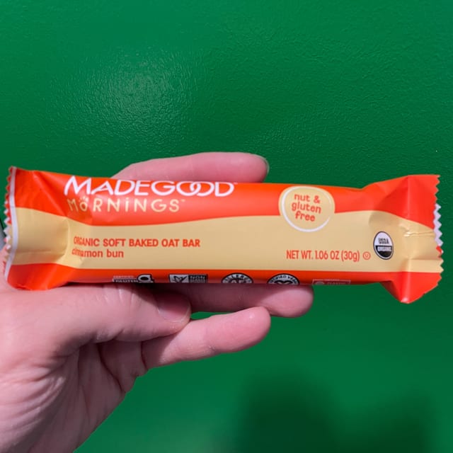 Made Good Cinnamon Bun Oat Bar-Single.