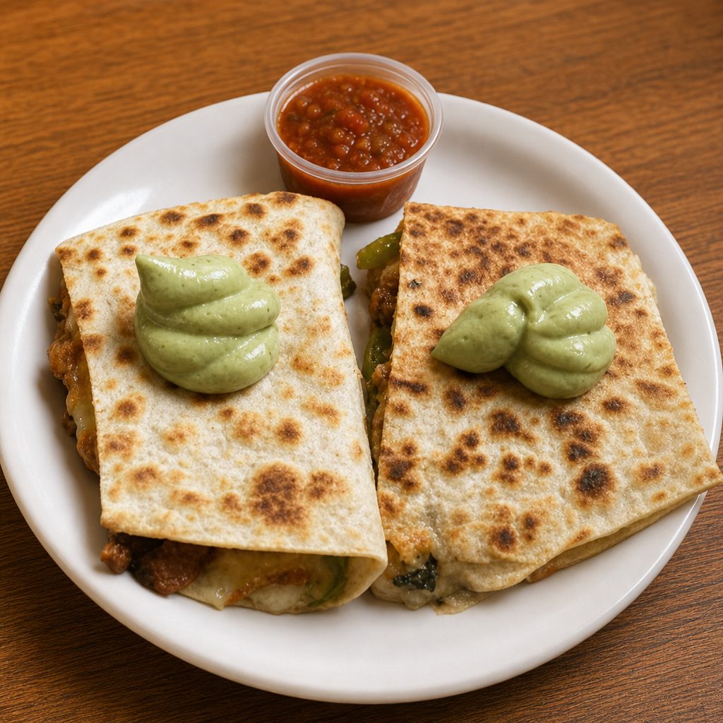 Mini Pork Quesadilla.