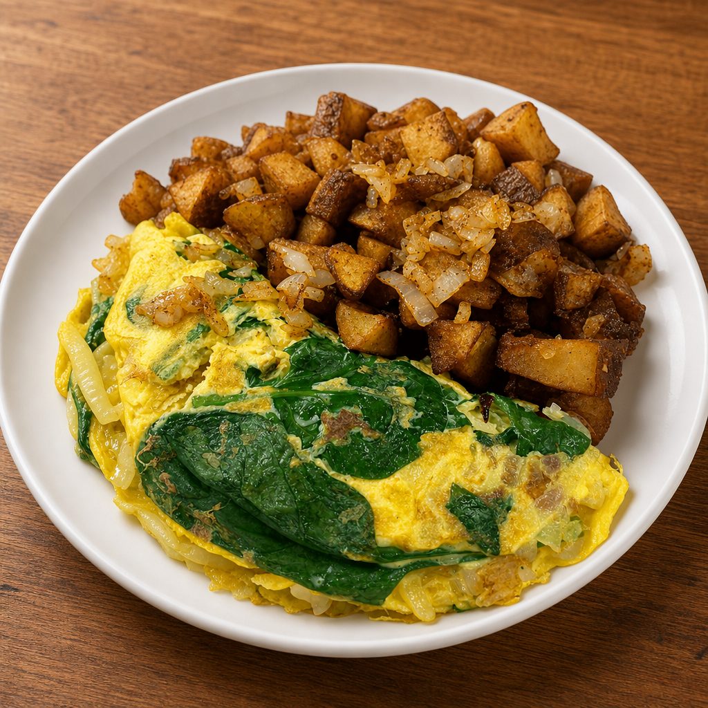 Spinach Omelette.