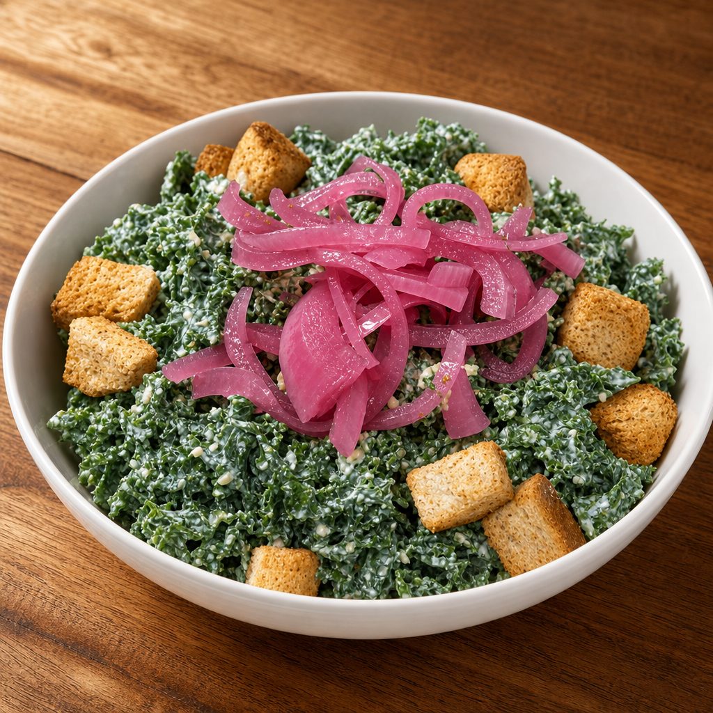 Kale Caesar Salad.