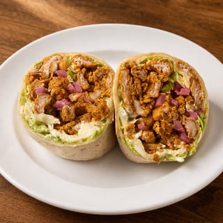 Fried Buffalo Chicken Nugget Burrito