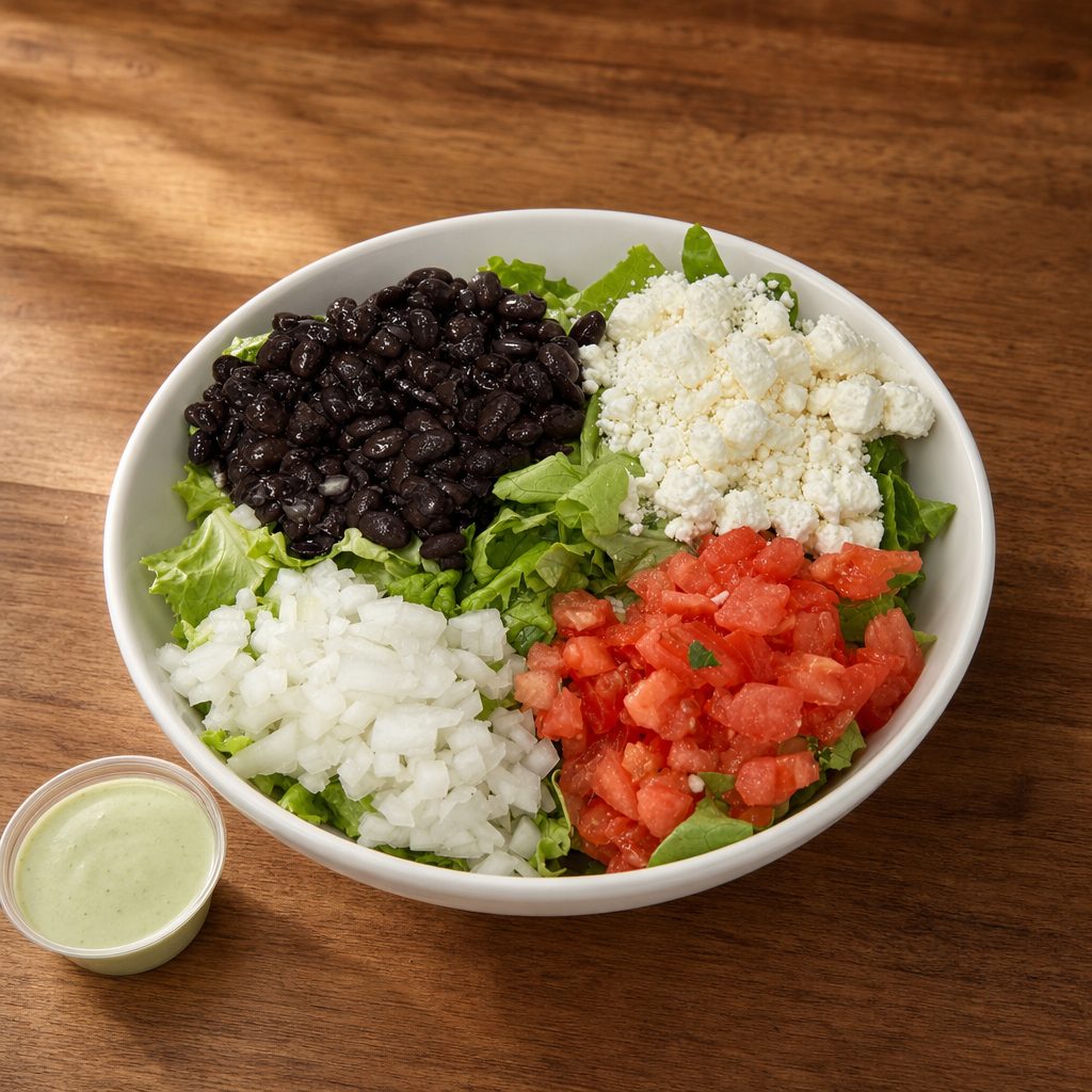 Half Southwest Salad.