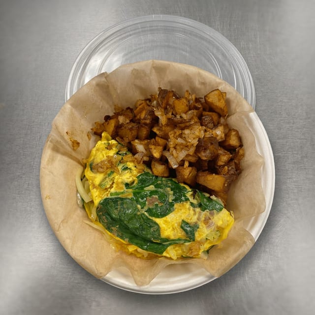 Spinach Omelette.