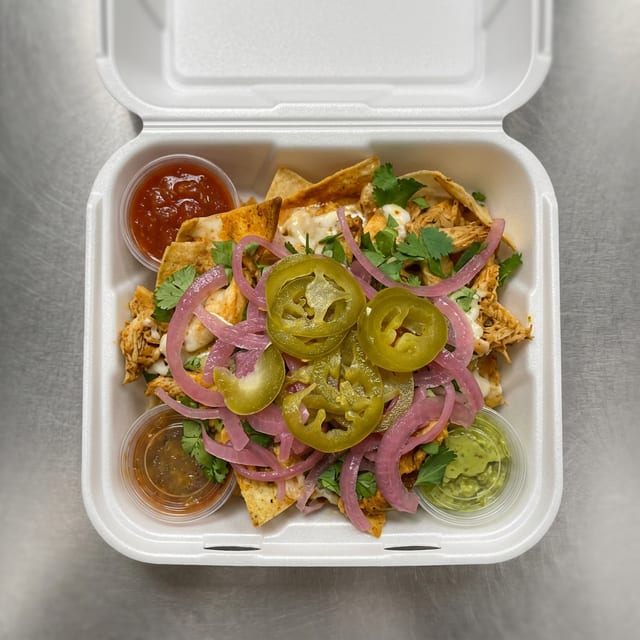 Side House Pickled Red Onions and Jalapeños.